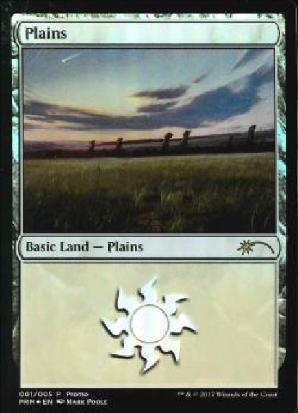 画像1: 【MTG/PR】※Foil※《平地/Plains》(Giftbox2017) [英語] (1)