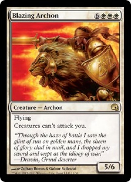 画像1: 【PD3】※Foil※《魅力的な執政官/Blazing Archon》【R】 (1)