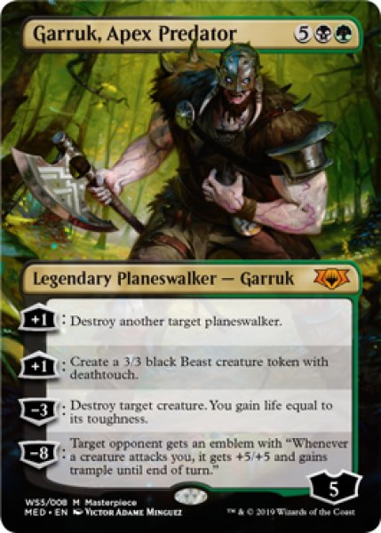 画像1: 【WARMED】 ※Foil※《頂点捕食者、ガラク/Garruk, Apex Predator》【M】 (1)