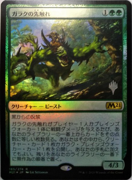 画像1:  【プレミアムプロモパックPR/M21】   ※Foil※《ガラクの先触れ/Garruk's Harbinger》【R】 (1)