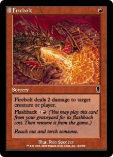 MTG プロモーションカード 【MTG/FNMPR】※Foil※《炎の稲妻/Firebolt》