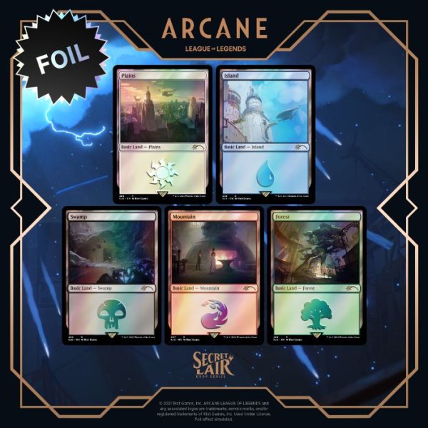 画像1: マジック：ザ・ギャザリング SECRET LAIR「X Arcane: Lands」英語版 Foil版 (1)