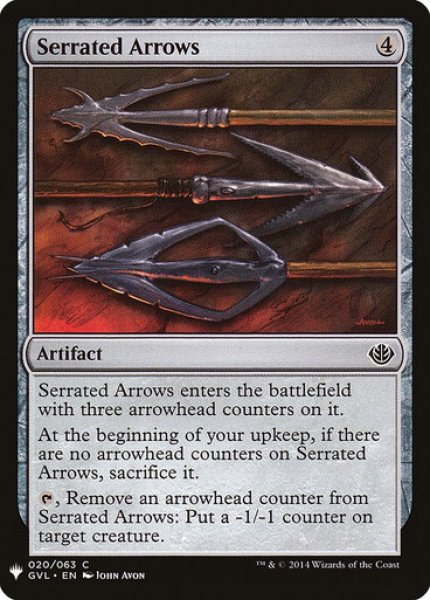 画像1: 【再録カード】《鋸刃の矢/Serrated Arrows》【C】 (1)