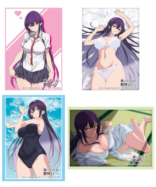 画像2:  【予約商品】  ブシロード スリーブコレクション ハイグレード Vol.4836　TVアニメ「履いてください、鷹峰さん」『鷹峰高嶺』（75枚入り） 【25年7月4日発売】 (2)
