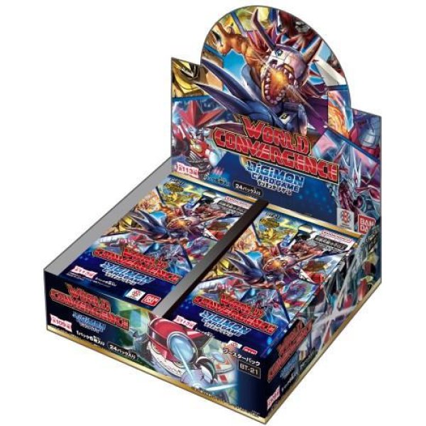 画像1:  【再販予約商品】  デジモンカードゲーム ブースターパック WORLD CONVERGENCE【BT-21】BOX（24パック） 【25年6月中旬再販】 (1)