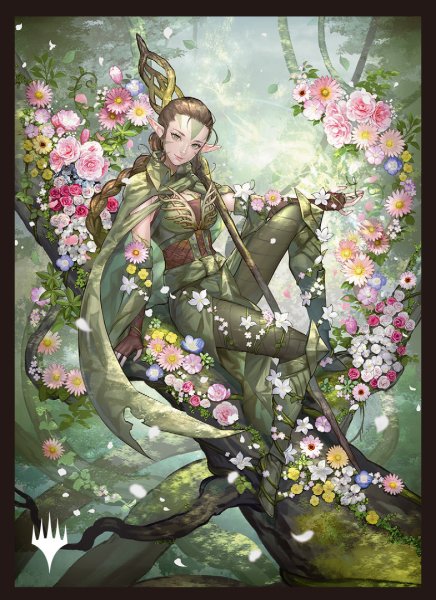 画像1: MTG マジック：ザ・ギャザリング  《復活した精霊信者、ニッサ/Nissa, Resurgent Animist》 スリーブ  （2025年プレマ＆スリーブゲット！GWスタンダード/統率者戦）（100枚入り）    (1)