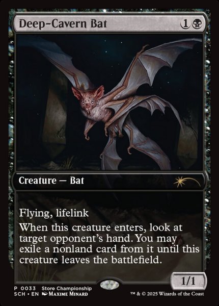 画像1: 【MTG/PR】《大洞窟のコウモリ/Deep-Cavern Bat》 (1)
