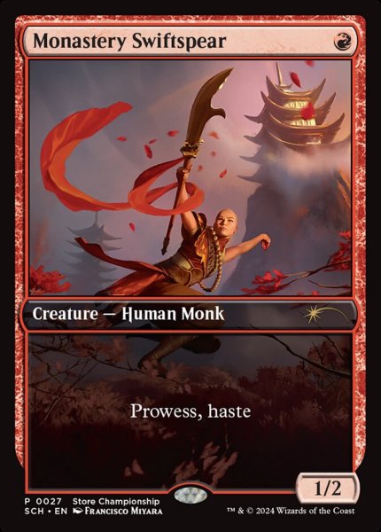 画像1: 【MTG/PR】《僧院の速槍/Monastery Swiftspear》 (1)