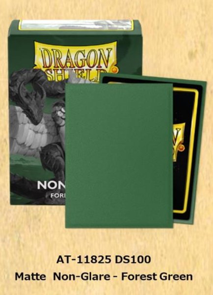 画像1:  【予約商品】  AT-11825 DS100 Matte - Non-Glare - Forest Green Standard Size（スタンダードサイズ・100枚入り） 【25年8月上旬発売】 (1)