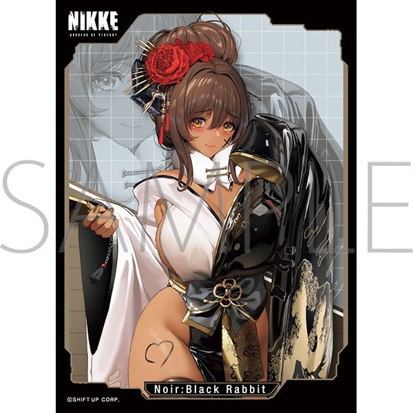 画像1:  【予約商品】  きゃらスリーブコレクション マットシリーズ　勝利の女神:NIKKE　「ノワール：ブラックラビット」(No.MT2113)（65枚入り） 【25年8月8日発売】 (1)