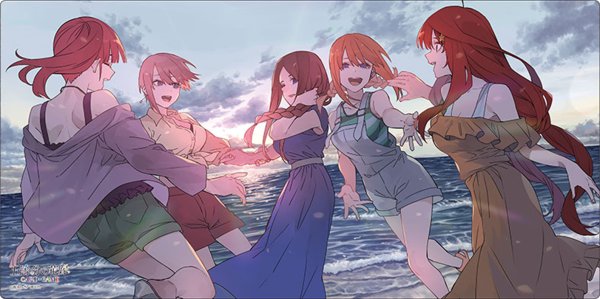 画像1:  【予約商品】  ブシロード ラバーマットコレクション V2 Vol.1753　『五等分の花嫁』Part.3 【25年7月31日発売】 (1)