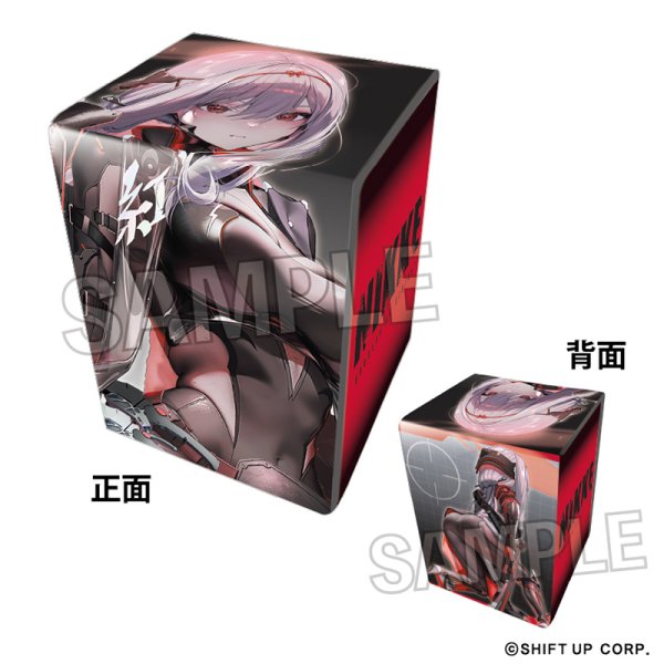 画像1:  【予約商品】  PROOF 勝利の女神：NIKKE　イラスト合皮製デッキケースNT　紅蓮：ブラックシャドウ 【25年9月発売】 (1)
