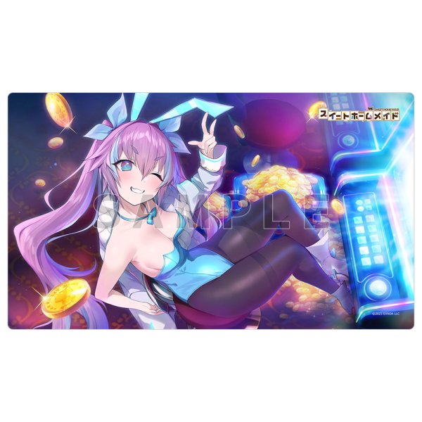 画像1:  【予約商品】  カーテン魂　スイートホームメイド ラバーマット（森永紬/夢見るバニータイム） 【25年10月上旬発売】 (1)