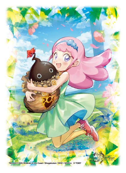 画像1:  【予約商品】  デュエル・マスターズ DXカードスリーブ  うららかもも＆ミノマル ー献身のヒロインー（64枚入り） 【25年7月19日発売】 (1)
