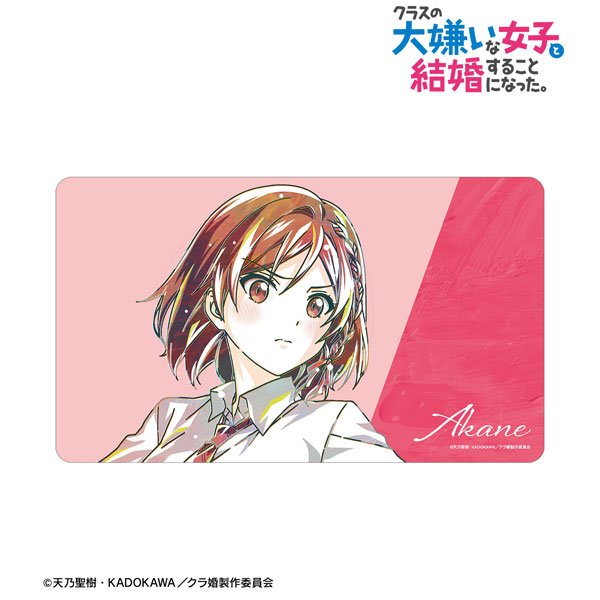 画像1:  【予約商品】  アルマビアンカ　TVアニメ「クラスの大嫌いな女子と結婚することになった。」 桜森朱音 Ani-Art 第1弾 マルチデスクマット 【25年9月下旬発売】 (1)