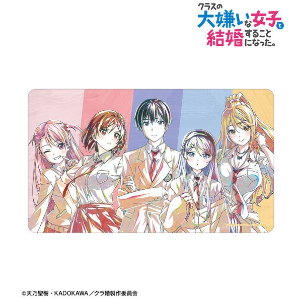 画像1:  【予約商品】  アルマビアンカ　TVアニメ「クラスの大嫌いな女子と結婚することになった。」 集合 Ani-Art 第1弾 マルチデスクマット 【25年9月下旬発売】 (1)