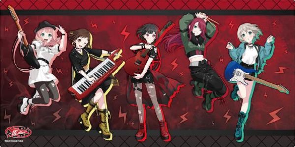 画像1:  【予約商品】  ブシロード ラバーマットコレクション V2 Vol.1698　BanG Dream!『Afterglow』10周年ver. 【25年8月22日発売】    (1)