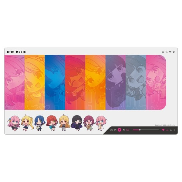 画像1:  【予約商品】  キャラバン　アニメ「ぼっち・ざ・ろっく！」 デスクマット 【25年9月発売】 (1)