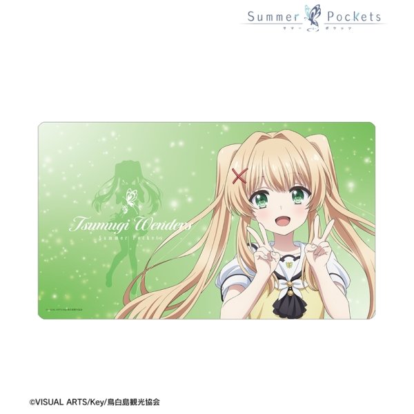 画像1:  【予約商品】  アルマビアンカ　TVアニメ『Summer Pockets』 紬ヴェンダース マルチデスクマット 【25年10月上旬発売】 (1)
