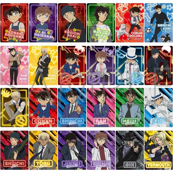 画像1:  【再販予約商品】  ムービック　「名探偵コナン（アニメ版）」ネオンコレクション　Vol.2 BOX（10パック入り） 【25年9月下旬再販】 (1)
