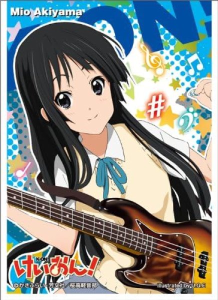 画像1:  【倉庫在庫】 ※特価※きゃらスリーブコレクション けいおん! 秋山澪 (No.010)（65枚入り）（開封済み・中古品） (1)