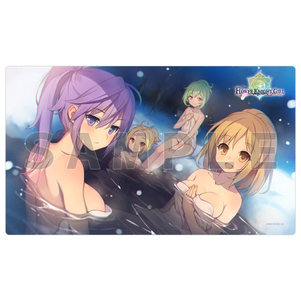画像1:  【予約商品】  カーテン魂　FLOWER KNIGHT GIRL　ラバーマット（雪降る湯けむり） 【25年11月上旬発売】 (1)