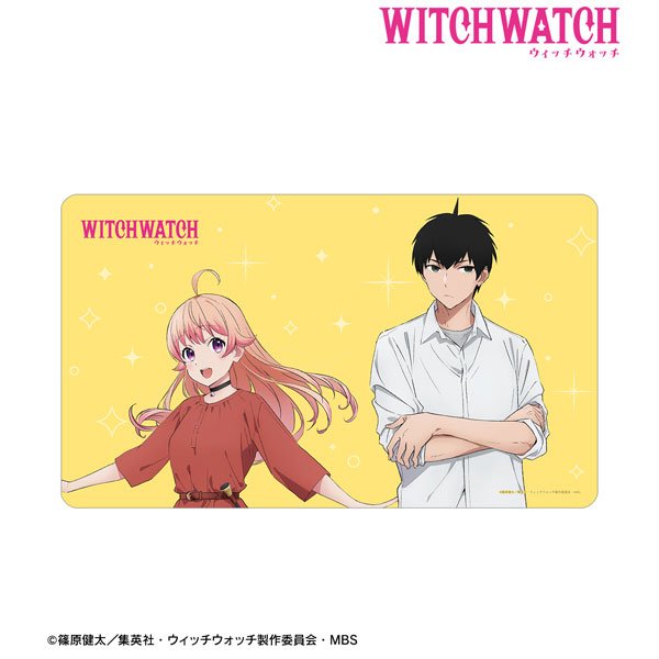 画像1:  【予約商品】  アルマビアンカ　TVアニメ『ウィッチウォッチ』 若月ニコ＆乙木守仁 マルチデスクマット 【25年10月中旬発売】 (1)