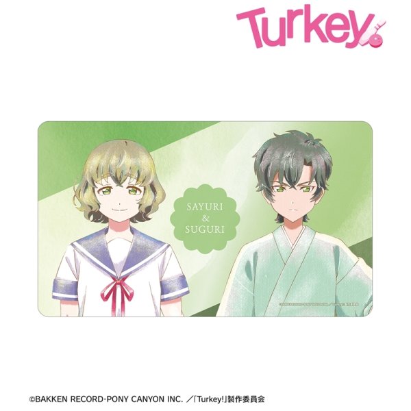 画像1:  【予約商品】  アルマビアンカ　Turkey! 一ノ瀬 さゆり&傑里 Ani-Art aqua label マルチデスクマット 【25年11月上旬発売】 (1)