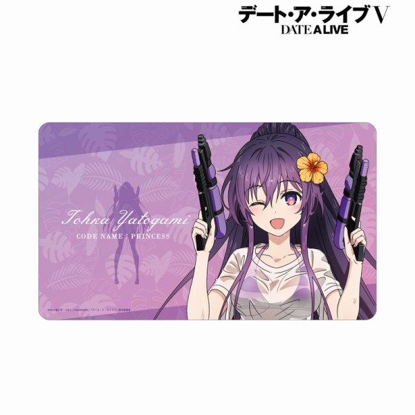 画像1:  【予約商品】  アルマビアンカ　アニメ「デート・ア・ライブV」 描き下ろし 夜刀神十香 デート・ア・バカンスver. マルチデスクマット 【25年11月上旬発売】 (1)