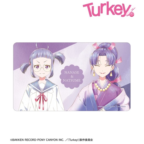 画像1:  【予約商品】  アルマビアンカ　Turkey! 二階堂 七瀬&夏夢 Ani-Art aqua label マルチデスクマット 【25年11月上旬発売】 (1)
