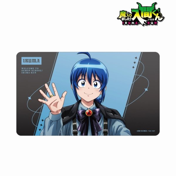 画像1:  【予約商品】  アルマビアンカ　魔入りました！入間くん 描き下ろし 鈴木入間 ブラックコーデver. マルチデスクマット 【25年10月下旬発売】 (1)