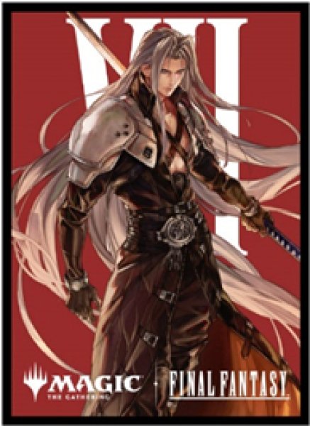 画像1:  【予約商品】  『マジック：ザ・ギャザリング――FINAL FANTASY』 プレイヤーズカードスリーブ MFS-32 「キャラクター」ボーダーレス版 《威名のソルジャー、セフィロス》（80枚入り） 【25年11月28日発売】    (1)