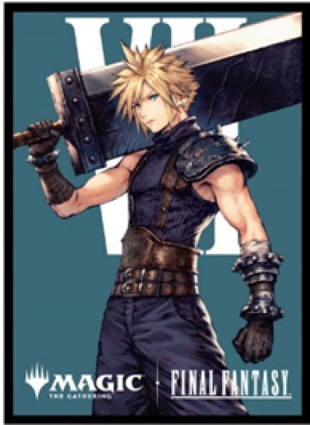 画像1:  【予約商品】  『マジック：ザ・ギャザリング――FINAL FANTASY』 プレイヤーズカードスリーブ MFS-31 「キャラクター」ボーダーレス版 《元ソルジャー、クラウド》（80枚入り） 【25年11月28日発売】    (1)