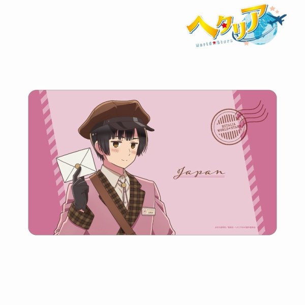 画像1:  【予約商品】  アルマビアンカ　アニメ「ヘタリア World★Stars」 描き下ろし 日本 郵便屋ver. マルチデスクマット 【25年11月中旬発売】 (1)