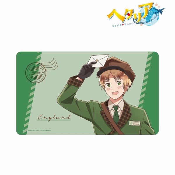 画像1:  【予約商品】  アルマビアンカ　アニメ「ヘタリア World★Stars」 描き下ろし イギリス 郵便屋ver. マルチデスクマット 【25年11月中旬発売】 (1)