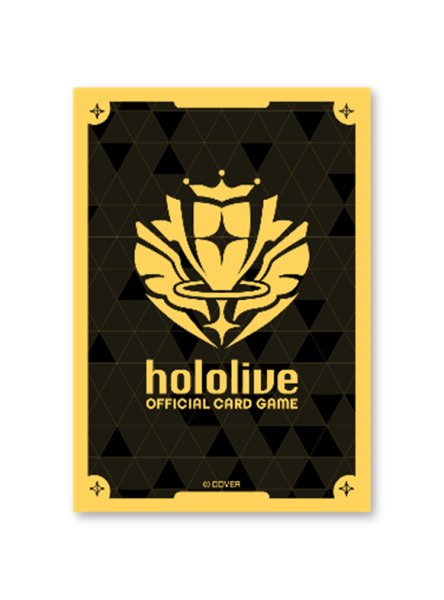 画像1:  【予約商品】  hololive OFFICIAL CARD GAME オフィシャルホロカスリーブ Vol.25 『ブランドロゴ（Yellow）』（55枚入り） 【25年11月21日発売】    (1)
