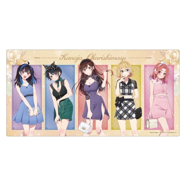 画像1:  【予約商品】  キャラバン　彼女、お借りします 描き下ろしプレイマット 【25年11月発売】 (1)