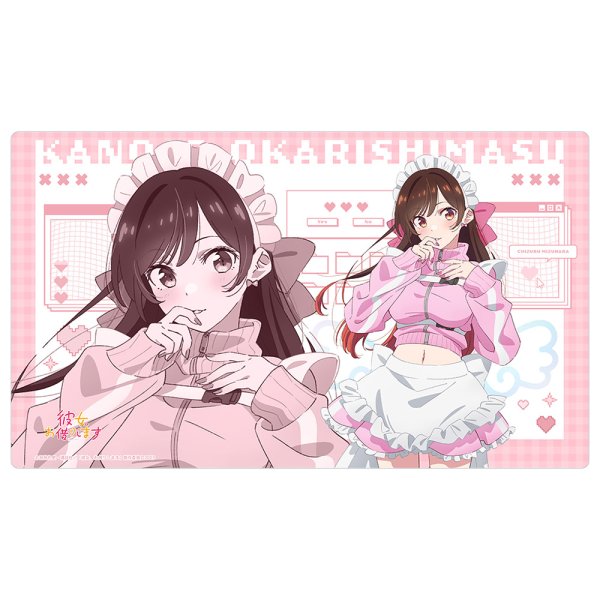 画像1:  【予約商品】  カーテン魂　彼女、お借りします　描き下ろしラバーマット（水原千鶴／ジャージメイド） 【25年12月中旬発売】 (1)