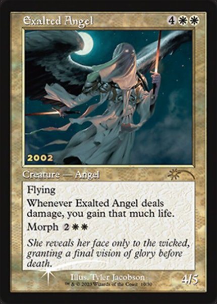 画像1: 【MTG/PR】※Foil※《賛美されし天使/Exalted Angel》（30周年記念PR) (1)