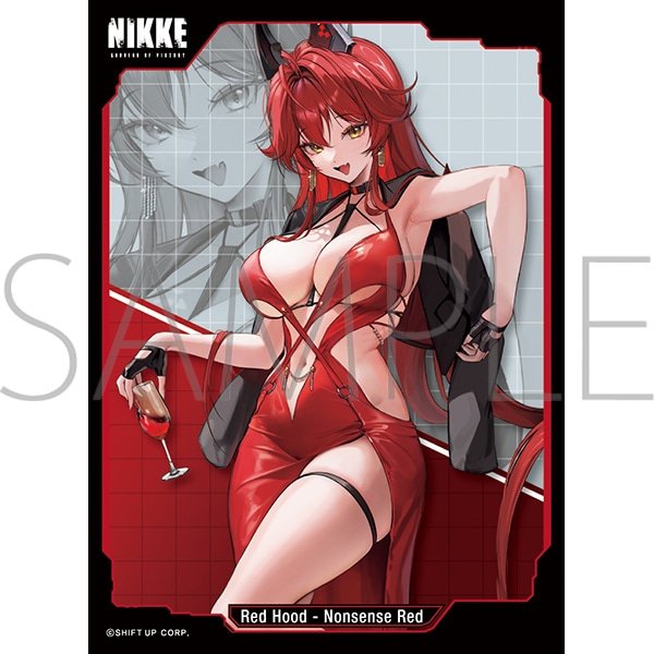 画像1:  【予約商品】  きゃらスリーブコレクション　マットシリーズ　 勝利の女神:NIKKE　 「レッドフード - ナンセンスレッド」(No.MT2186)（65枚入り） 【25年11月14日発売】 (1)
