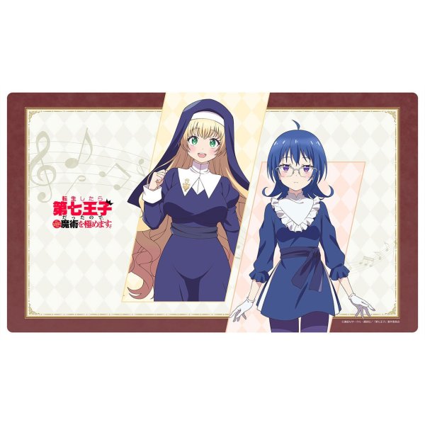 画像1:  【予約商品】  エムズファクトリー　転生したら第七王子だったので、気ままに魔術を極めますラバーマット　イーシャ＆サリア 【25年11月発売】 (1)