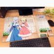 画像2:  【予約商品】  カーテン魂　転生王女と天才令嬢の魔法革 描き下ろしラバーマット（アニスフィア＆ユフィリア／街歩き） 【26年2月上旬発売】 (2)
