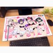 画像2:  【予約商品】  カーテン魂　ばっどがーる 描き下ろしラバーマット（メイド水着） 【26年1月中旬発売】 (2)