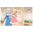 画像1:  【予約商品】  カーテン魂　転生王女と天才令嬢の魔法革 描き下ろしラバーマット（アニスフィア＆ユフィリア／街歩き） 【26年2月上旬発売】 (1)