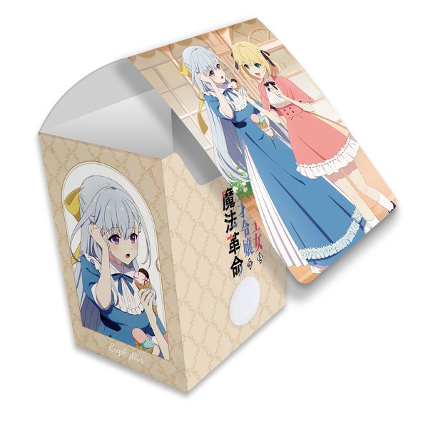 画像1:  【予約商品】  カーテン魂　転生王女と天才令嬢の魔法革命 デッキケース（アニスフィア＆ユフィリア／街歩き） 【26年2月上旬発売】 (1)