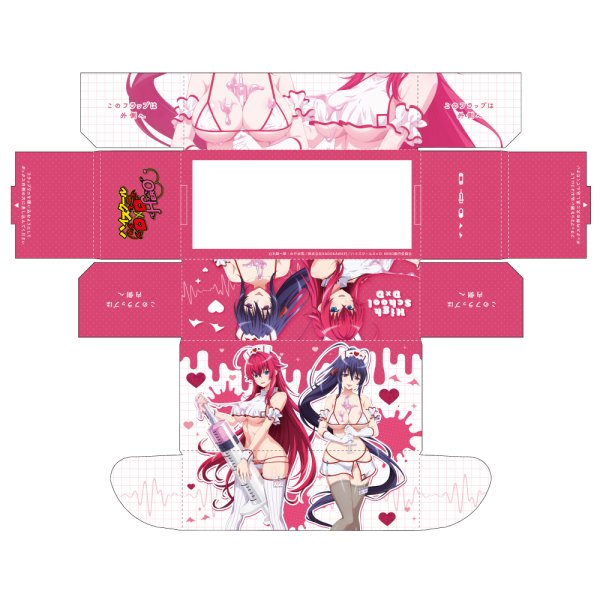 画像2:  【予約商品】  カーテン魂 ハイスクールD×D HERO ストレージボックス(リアス・グレモリー&姫島朱乃/白ナース) 【26年2月上旬発売】 (2)