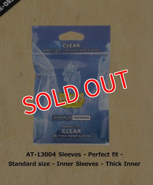 画像1:  【再販予約商品】  AT-13004 Sleeves - Perfect fit  - Standard size - Inner Sleeves - Thick Inner  極厚インナースリーブ（100枚入り） 【25年11月下旬再販】 (1)
