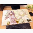 画像2:  【予約商品】  カーテン魂　バニーガーデン 描き下ろしラバーマット（凜／バニーウエディング水着） 【26年2月上旬発売】    (2)