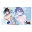 画像1:  【予約商品】  カーテン魂　バニーガーデン 描き下ろしラバーマット（美羽香／バニーウエディング水着） 【26年2月上旬発売】    (1)