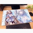 画像2:  【予約商品】  カーテン魂　アズールレーン 描き下ろしラバーマット（アンカレッジ／ナース） 【26年2月上旬発売】 (2)